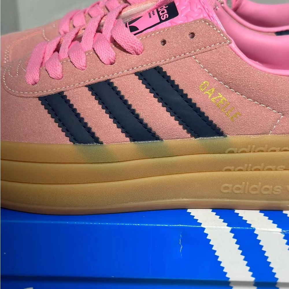 Adidas GAZELLE BOLD OG PINK H06122 Womens Sneakers - Picture 2 of 5